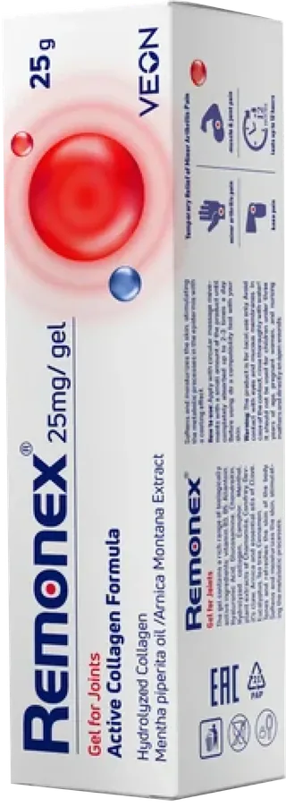 Predná strana krabičky Remonex s nápisom Active Collagen Formula